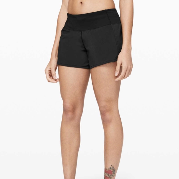 Lululemon Run Times Short II *4"Black reflective zipper - Picture 2 of 12
